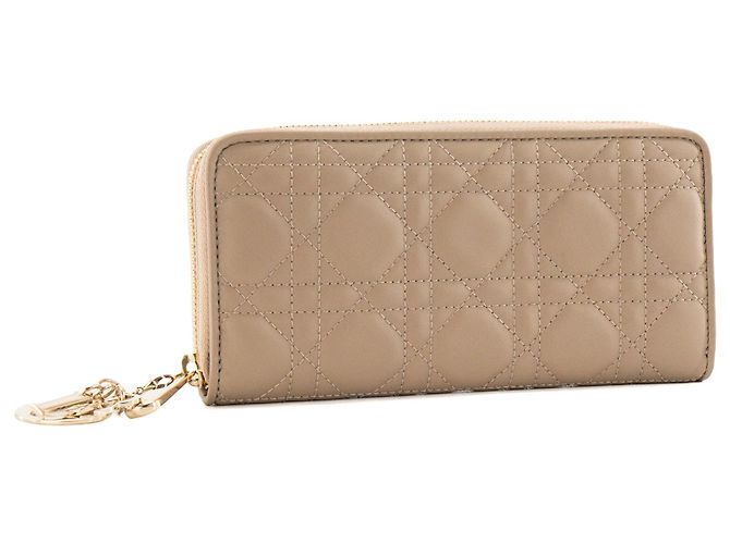 DIOR - Cartera Lady Dior Voyageur en piel cannage beige - vista 2