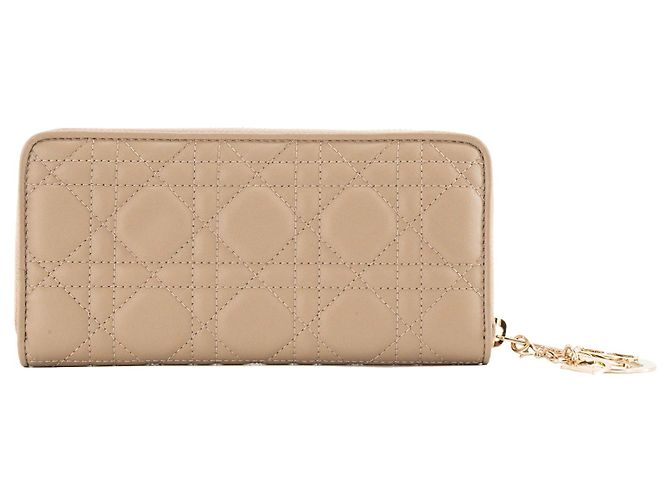 DIOR - Cartera Lady Dior Voyageur en piel cannage beige - vista 3