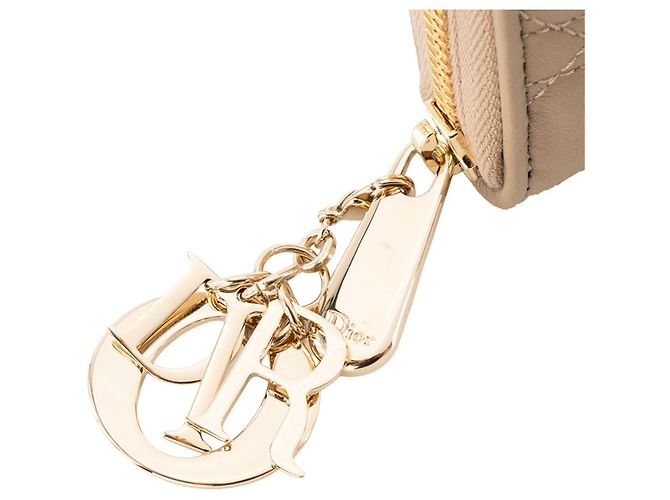 DIOR - Cartera Lady Dior Voyageur en piel cannage beige - vista 5