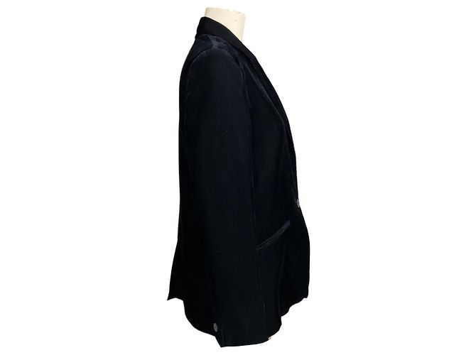 Autre Marque Giacca Blazer Classic Essential in velluto a coste Midnight di forte_forte - vista 2