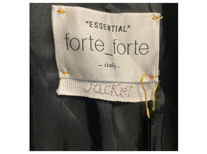 Autre Marque Giacca Blazer Classic Essential in velluto a coste Midnight di forte_forte - vista 4