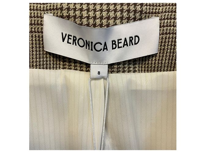 Giacca Dickey a quadri Battista Ecru / Ochre Veronica Beard - vista 5