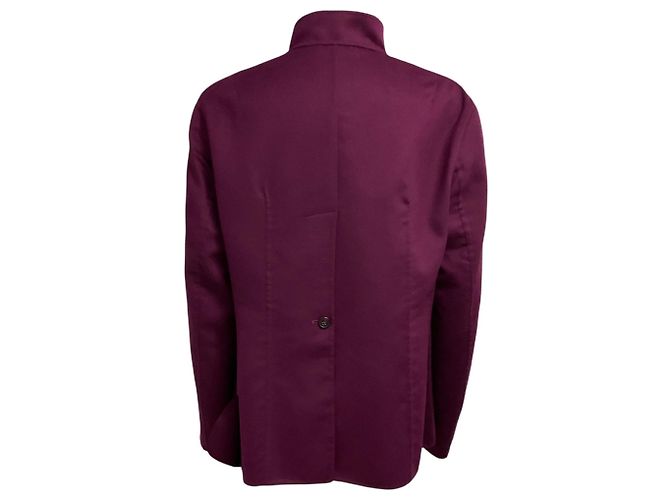 Jil Sander violetter Kaschmir-Blazer mit drei Knöpfen - Ansicht 3