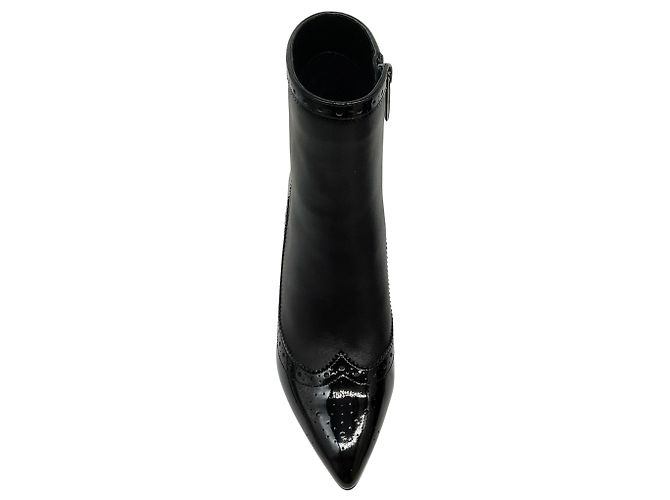 L'Agence Botas Ember de cuero negro / cuero charol - vista 4