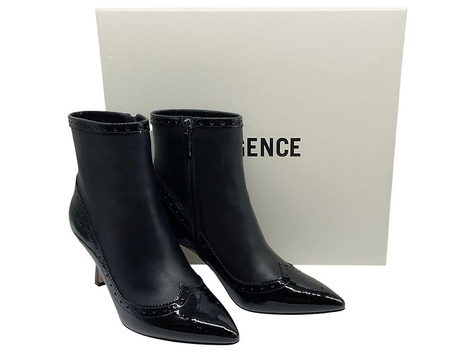 L'Agence Botas Ember de cuero negro / cuero charol - vista 6