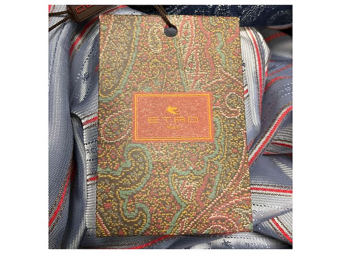 Casaco em jacquard de denim azul escuro Etro - vista 5