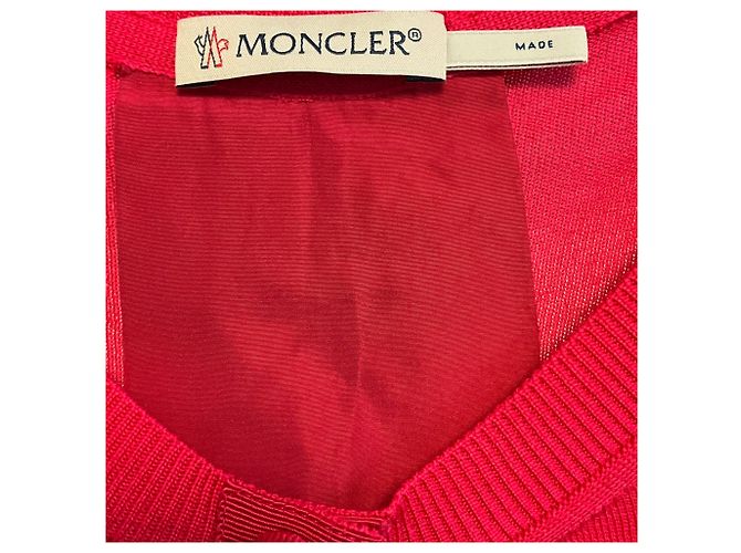 Moncler Maglia Tricot Strickjacke Fuchsia Pink - Ansicht 4