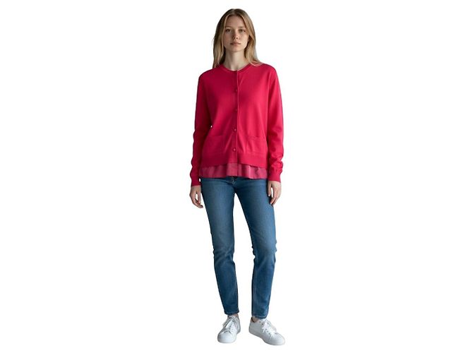 Moncler Maglia Tricot Strickjacke Fuchsia Pink - Ansicht 7