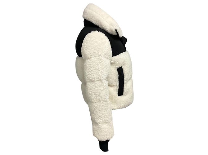 Autre Marque SAM. White / Black Tula Sherpa Down Puffer Jacket - view 2