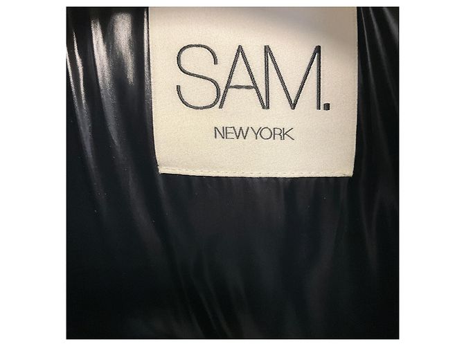 Autre Marque SAM. White / Black Tula Sherpa Down Puffer Jacket - view 5