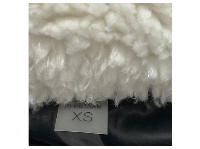 Autre Marque SAM. White / Black Tula Sherpa Down Puffer Jacket - view 6