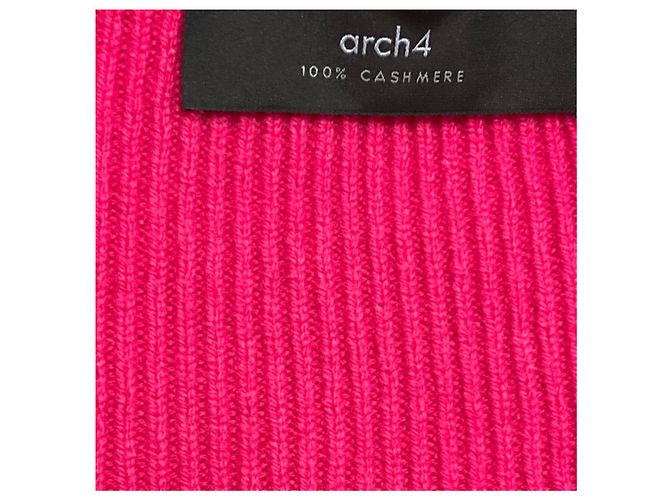 Autre Marque Camisola de cashmere canelada conversível Amandine Fuchsia Arch4 - vista 5