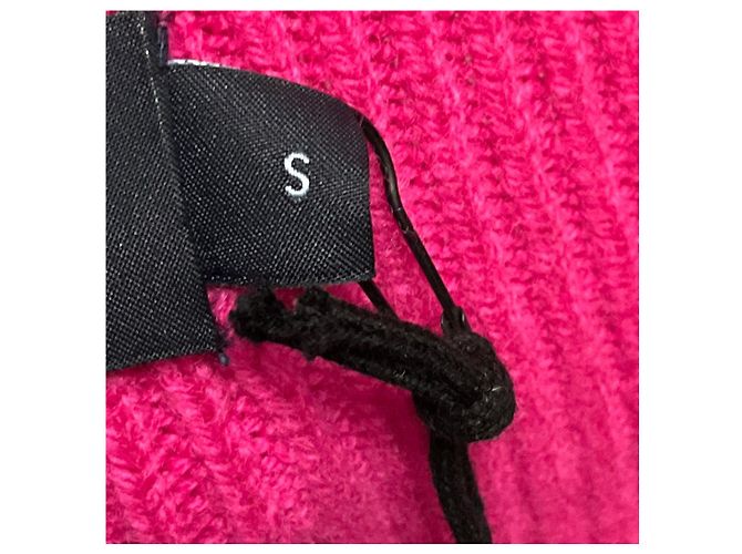 Autre Marque Camisola de cashmere canelada conversível Amandine Fuchsia Arch4 - vista 6