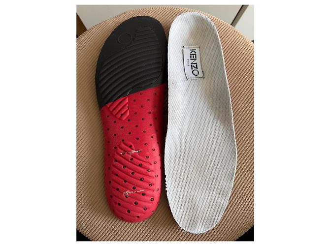 Kenzo Inka Sneakers Unisex in Pelle Bianca e Camoscio - vista 9
