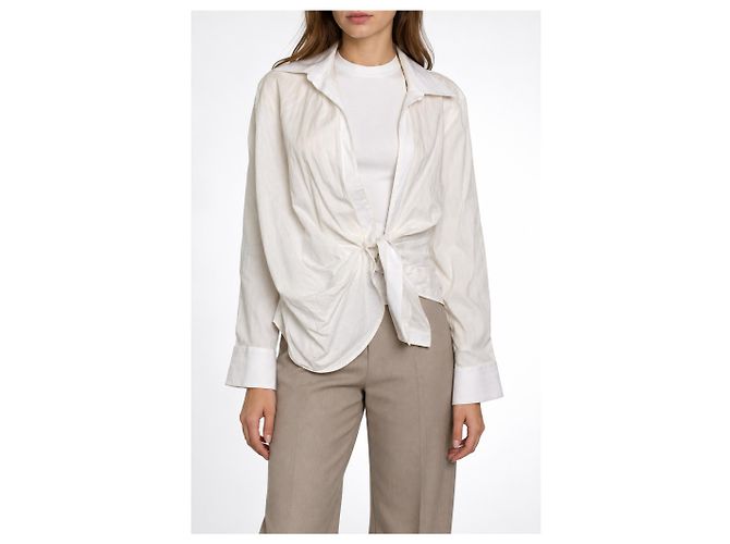 Jacquemus, Camisa Le coup de soleil en white - vista 5