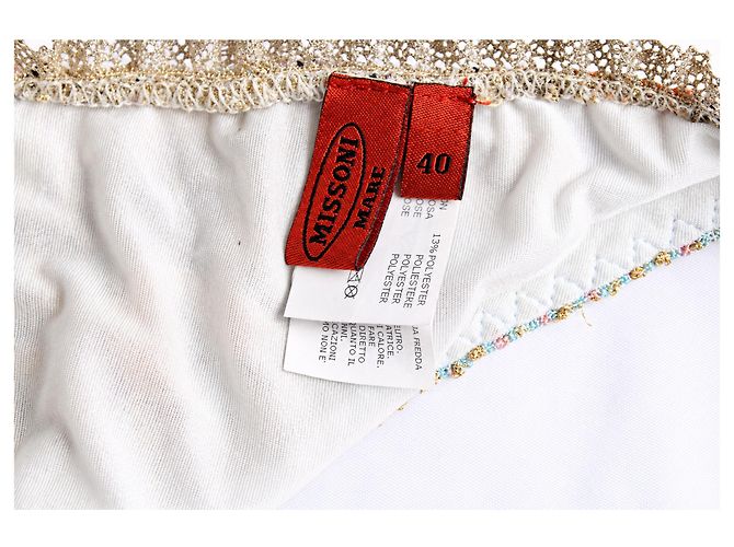 Missoni, bikini de triángulo de lurex en tonos dorados - vista 7