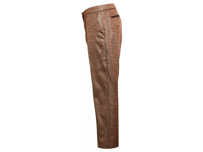 Dries van Noten, Lurex-Hose in lachsfarben - Ansicht 4