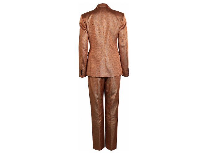Dries van Noten, Completo in lurex color salmone - vista 2