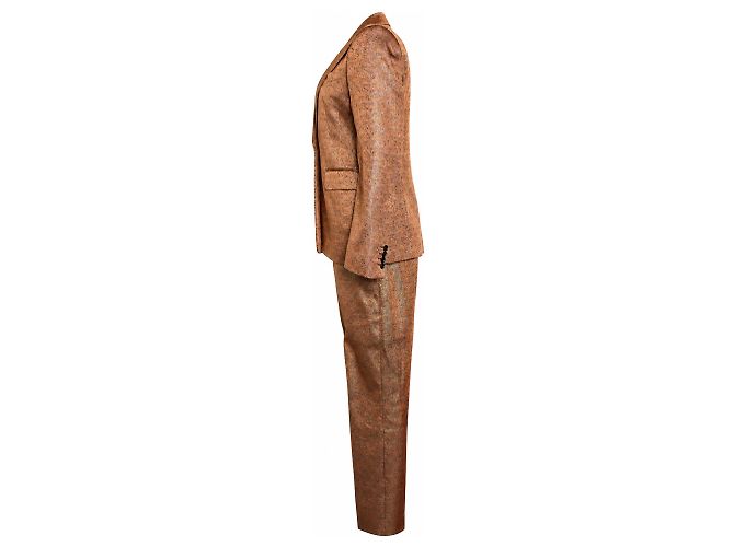 Dries van Noten, Completo in lurex color salmone - vista 3