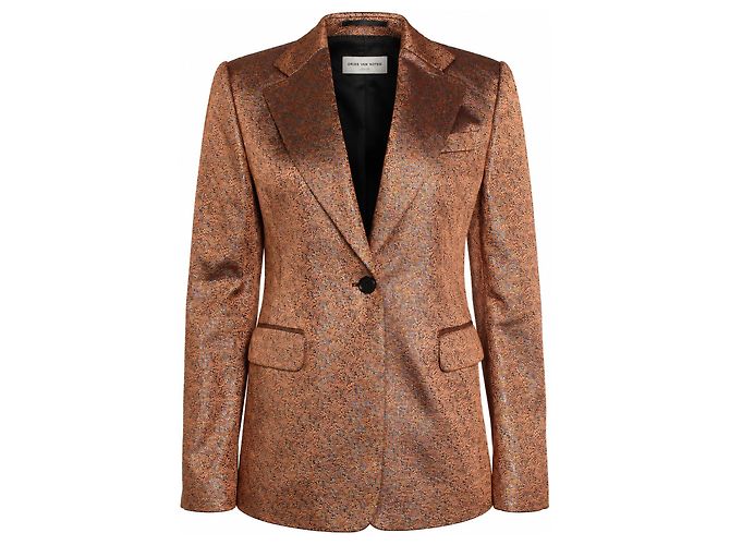 Dries van Noten, Completo in lurex color salmone - vista 6