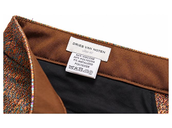 Dries van Noten, Completo in lurex color salmone - vista 9