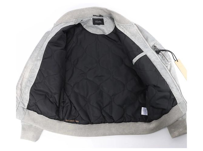 Autre Marque Ksubi Royalty Bomber Overdye Earth Jacke in Gray, M - Ansicht 14