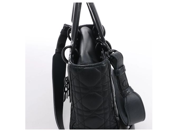 Christian Dior Lady Dior Leder 2Way Handtasche in Black - Ansicht 5