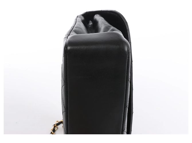 Borsa a tracolla Chanel Limited Edition Paris Double Flap in pelle matelassé con catena, Nero - vista 8