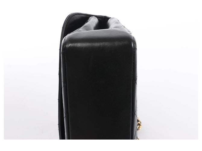 Borsa a tracolla Chanel Limited Edition Paris Double Flap in pelle matelassé con catena, Nero - vista 9
