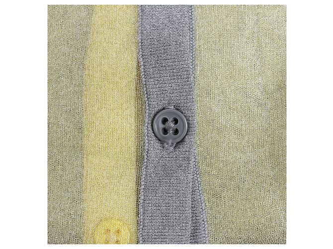 Camicia a maniche lunghe DIESEL con dettagli in Lurex, Giallo, Taglia S - vista 10