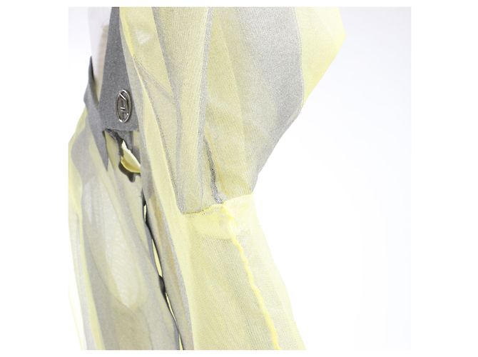 Camicia a maniche lunghe DIESEL con dettagli in Lurex, Giallo, Taglia S - vista 5
