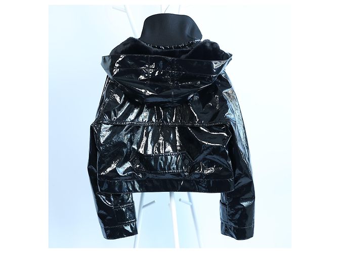 Giacca lucida Dondup in nero, 42 IT - vista 7