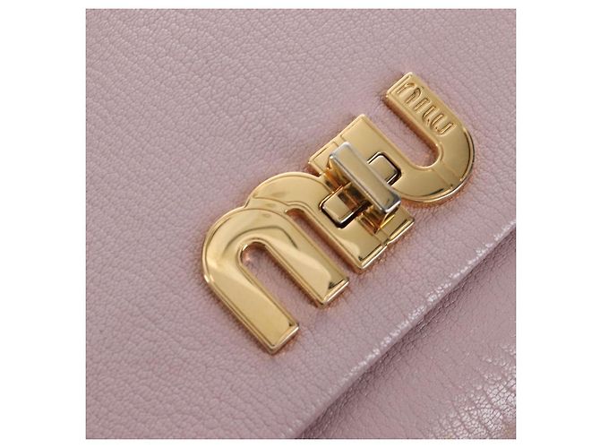 Miu Miu Logo Flap Leather Small - vista 6