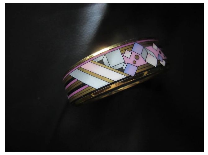 Autre Marque Bracciale rigido Michaela Frey Team motivo geometrico oro - vista 11