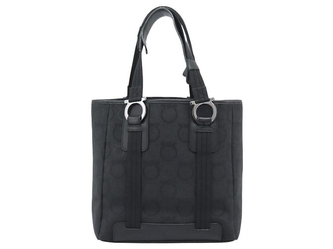 Salvatore Ferragamo Gancini Top Handle Canvas - vista 2