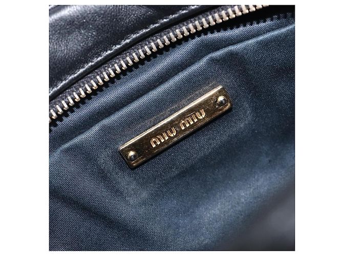 Miu Miu Mini Bolso de Hombro de Piel Matelassé - vista 6