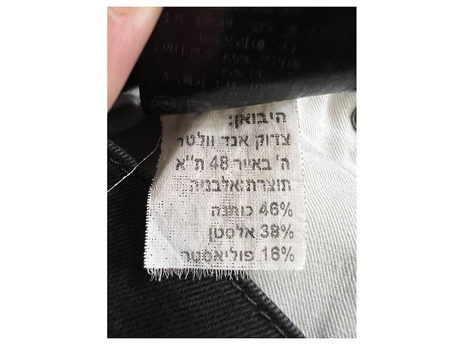 Zadig & Voltaire Jeans Preto Algodão e Elastano - vista 10