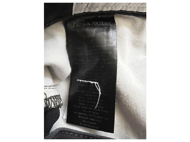 Zadig & Voltaire Jeans Preto Algodão e Elastano - vista 8
