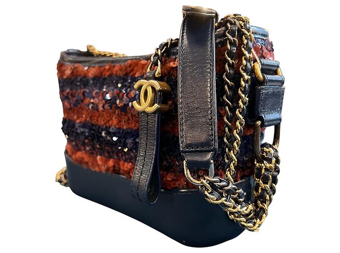 Borsa a Tracolla Chanel Gabrielle Small 2018 con Paillettes - vista 3