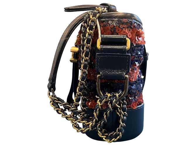 Borsa a Tracolla Chanel Gabrielle Small 2018 con Paillettes - vista 4