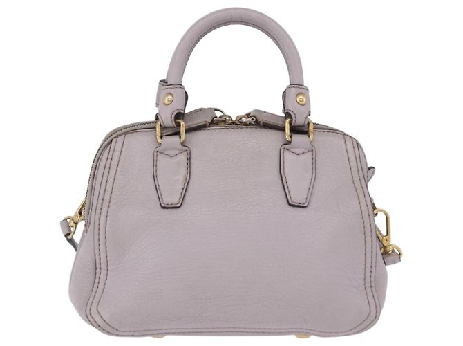 MCM Vintage Leder Handtasche Grau - Ansicht 2