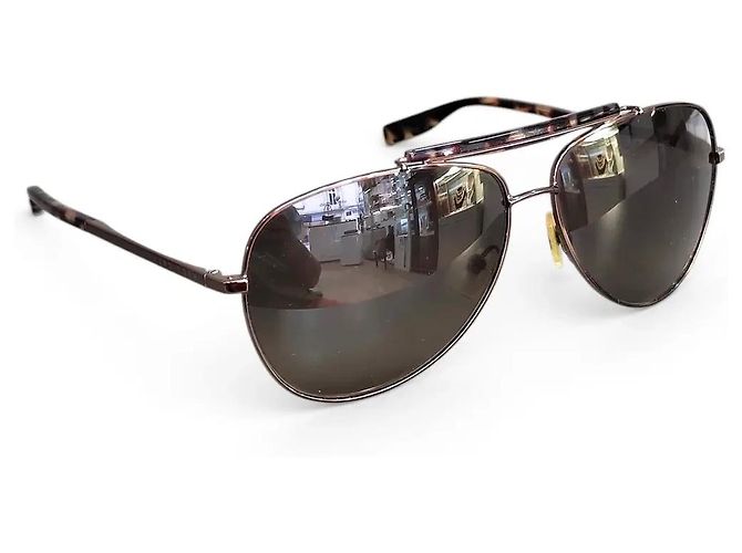 Hugo Boss Occhiali da sole aviator metallo marrone - vista 2