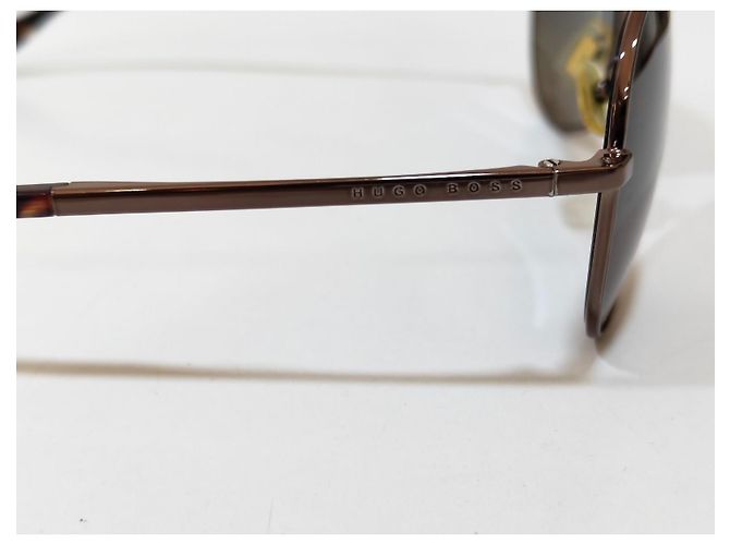 Hugo Boss Occhiali da sole aviator metallo marrone - vista 7