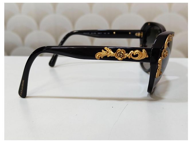 Dolce & Gabbana DG4167 Sonnenbrille Gold Schwarz - Ansicht 5