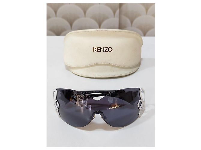 Kenzo Occhiali da Sole in Metallo e Plastica Nera - vista 2
