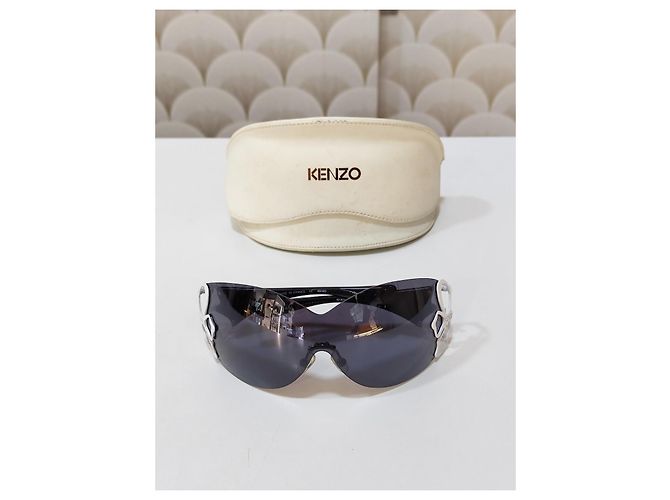 Kenzo Occhiali da Sole in Metallo e Plastica Nera - vista 7