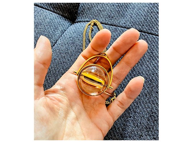 Collier Chloé doré avec pendentif sphère - vue 5