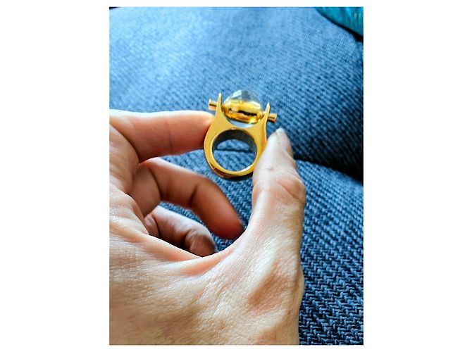 Anello sfera Chloé dorato - vista 3
