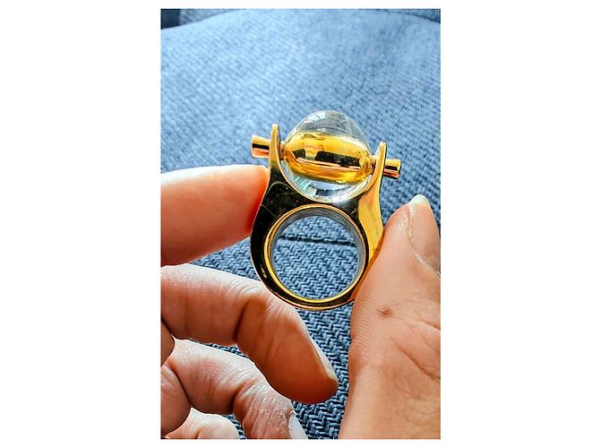 Anello sfera Chloé dorato - vista 4