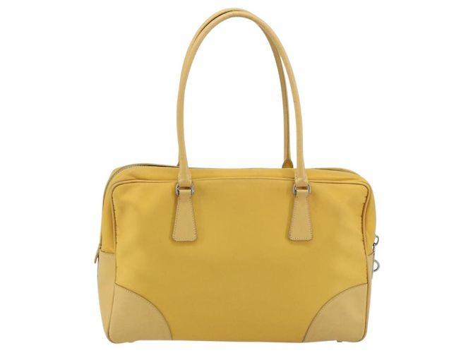 Prada Bauletto Tessuto com couro Saffiano Medium - vista 2